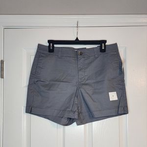 NWT 5" inseam gray shorts size 10